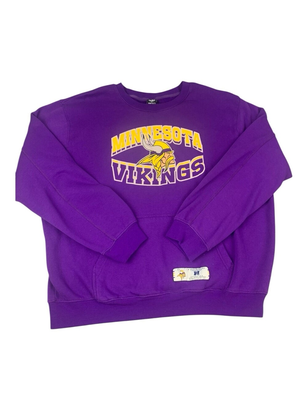 Minnesota Vikings Men’s Crew Neck Sweatshirt Purple NFL Purple Size XL